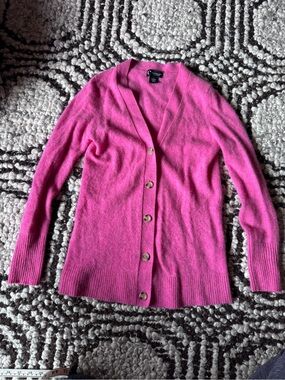Cashmere Pink Button-Front Women's Cardigan Sweater